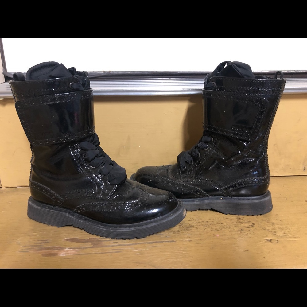 Prada combat boots girls size 32